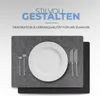 Tischsets Schwarz/Hellgrau doppelseitig (Struktur) 4er Set Produktbild-Vorschau 6
