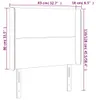 vidaXL LED Kopfteil Dunkelblau 83x16x118/128 cm Samt Produktbild-Vorschau 7
