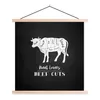MuchoWow® Textilposter Kuh - Fleisch - Metzger 40x40 cm mit Produktbild-Vorschau 1