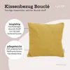 Lycce 2er Set Kissenhülle Bouclé 40x40 cm senf Produktbild-Vorschau 5