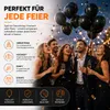 50x balóny balóny balón vzduch, hélium čierna svadobná Náhľad obrázku produktu 6