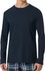 Schiesser Herren Langarmshirt Rundhals Gr. 52  nachtblau Produktbild-Vorschau 1