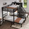 A multi-level bunk bed with stairs in a room. Anteprima dell’immagine prodotto