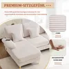 okwish Modernes Ecksofa mit LED Ambientebeleuchtung & der Produktbild-Vorschau 5