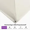 PURPLE LEAF Holzoptik Sonnenschirm 300 x 400 cm Aluminium Produktbild-Vorschau 7