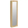 Schmuckschrank mit Spiegel Wandmontage 30x8,5x106 cm Produktbild-Vorschau 1