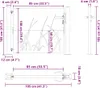 vidaXL Gartentor 100x100 cm Cortenstahl Gras-Design Produktbild-Vorschau 6
