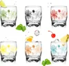 PLATINUX Trinkgläser mit Blumen Dekor Set 6 Teilig 250ml Produktbild-Vorschau 1
