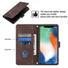 Hülle für iPhone X / iPhone XS Prägung Flip Leder Produktbild-Vorschau 5
