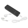 A black MP3 player with white earbuds is shown on a white background. Voir les images du produit