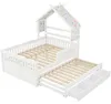 Lit d'enfant Merax avec plateforme en bois 140 x 200 cm, en Voir les images du produit 8