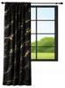 Rideau en velours, 140 x 240 cm, noir marbré avec un motif Voir les images du produit 1