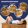 CASARIA® Holztruhe mit Deckel Groß 103L Volumen Sitzbank Produktbild-Vorschau 10