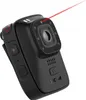 A black SJCAM A10 body camera with a red laser beam emanating from the top. Náhľad obrázku produktu