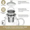 Creano Teekanne aus Glas 1,7l + ein Stövchen aus Edelstahl, Produktbild-Vorschau 6