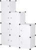 Armario modular con puerta, 9 compartimentos | Blanco | 111 Vista previa de la imagen del producto 1
