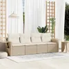 The Living Store 4-tlg. Garten-Sofagarnitur mit Kissen Produktbild-Vorschau 2