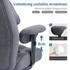 Ergonomischer Bürostuhl aus Stoff mit Fußstütze, Produktbild-Vorschau 3