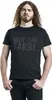 Sprüche T-Shirt Uni Mut zur Farbe schwarz Funartikel, Produktbild-Vorschau 3