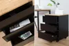 Moderner Rollcontainer BIG DEAL edelmatt schwarz Eiche Produktbild-Vorschau 4