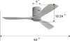 Ventilatore da soffitto da incasso Fortuna Lai da 52 Anteprima dell’immagine prodotto 7