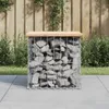 vidaXL Gabionová zahradní lavička 43x44x42 cm Borovicový Náhled obrázku produktu 2
