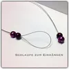 Edelschmiede925 Perlenschmuck modern auf Stahlseil Produktbild-Vorschau 3