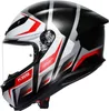 AGV K6 S Karve Helm, schwarz matt/rot/weiß, L (59/60) Produktbild-Vorschau 5