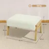 HOMCOM Sitzhocker Hocker mit weichem Sitzkissen Holzbeinen Produktbild-Vorschau 3