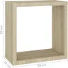 vidaXL Scaffali a cubo 2 pezzi rovere Sonoma 30x15x30 cm Anteprima dell’immagine prodotto 17