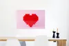 MuchoWow® Poster Herz - Bausteine - Rot 60x40 cm - Produktbild-Vorschau 5