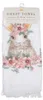 Clayre & Eef Gästehandtuch 40x66 cm Weiß Rosa Baumwolle Produktbild-Vorschau 3