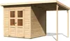 Karibu Gartenhaus Gerätehaus Merseburg 4 mit Anbaudach Produktbild-Vorschau 5