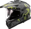 LS2 MX702 Pioneer II Crazy Motocross Helm, grau Náhled obrázku produktu 1
