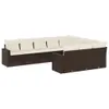 The Living Store 10-tlg. Garten-Sofagarnitur mit Kissen Produktbild-Vorschau 3
