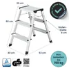 flexilife  Aluminium Trittleiter bis 150 kg belastbar, Produktbild-Vorschau 2