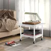 Stolik pod drukarkę COSTWAY 49x40x38 cm na kółkach, stojak Podgląd zdjęcia produktu 2