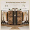SONGMICS 3-in-1 Garderobenständer mit 5 Schubladen und Produktbild-Vorschau 7