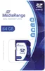 MediaRange MR965, 64 GB, SDXC, Třída 10, 60 MB/s, 15 MB/s, Náhled obrázku produktu 1
