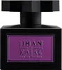 A black perfume bottle with a purple label. Anteprima dell’immagine prodotto