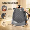 HOMCOM Waterkoker, 1,7 liter, BPA-vrij, 2200W, met 360° Productafbeelding-voorbeeld 6