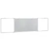 Magnetisches Whiteboard Klappbar 160x40x1,7 cm Aluminium Produktbild-Vorschau 4