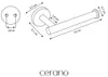 CERANO - Soporte de pared para papel higiénico Lineo - Vista previa de la imagen del producto 4