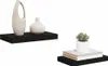 Półki Ścienne, 2 Szt., Czarne, 40X23X3,8 Cm, Mdf Lumarko! Podgląd zdjęcia produktu 5