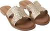 Lazamani Flor Damen Leder-Pantoletten Gold Größe 39 Produktbild-Vorschau 14