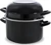 Padella per cozze 24 cm Smalto nero Anteprima dell’immagine prodotto 3