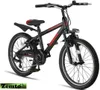 MTB Jungen Fahrrad Dakota 22 Zoll, 7 Gang  schwarz-rot Produktbild-Vorschau 2