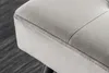 Design Sitzbank BOUTIQUE 100cm dunkelgrau Samt schwarze Produktbild-Vorschau 4