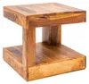 Mesa de centro de 45x45 cm, diseño de madera, mesa moderna Vista previa de la imagen del producto 1