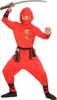 Kostüm Red Dragon Ninja  - Ninja Verkleidung Set rot Produktbild-Vorschau 1